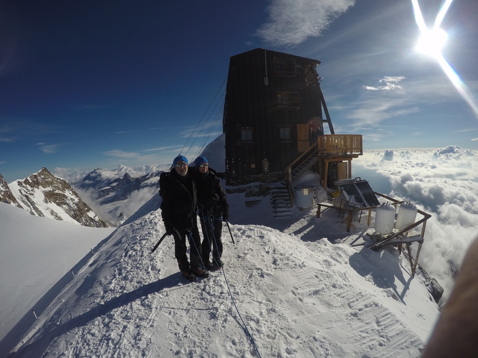 Signalkuppe (Margherita 4'554 m) höchste Hütte der Alpen